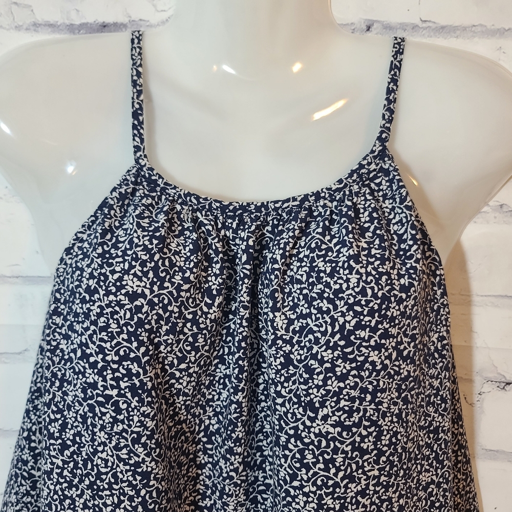 Old Navy XL Tall Navy & White Swing Loose Tank Top - Picture 3 of 5